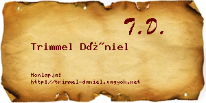 Trimmel Dániel névjegykártya